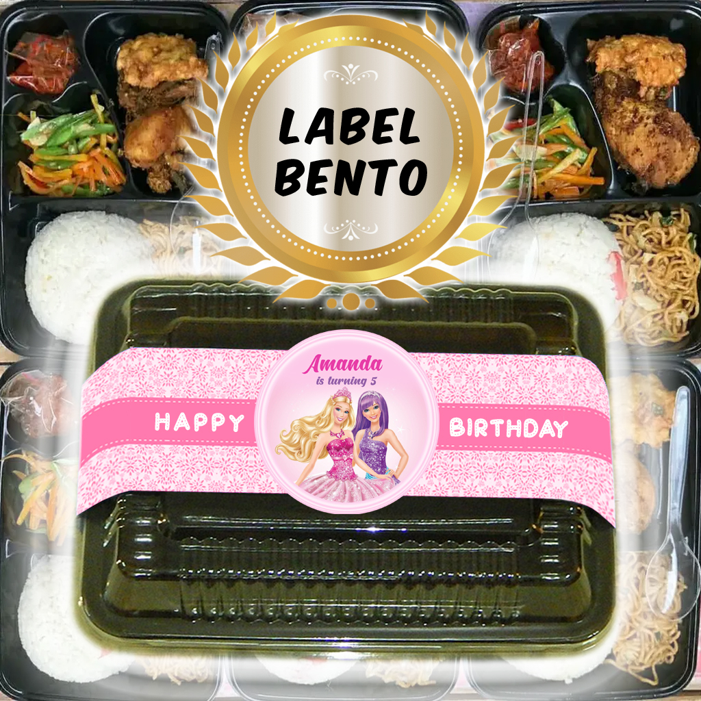 

BARBIE 2-2 - LABEL BENTO / LABEL AQIQAH / LABEL NASI BENTO ULTAH ULANG TAHUN