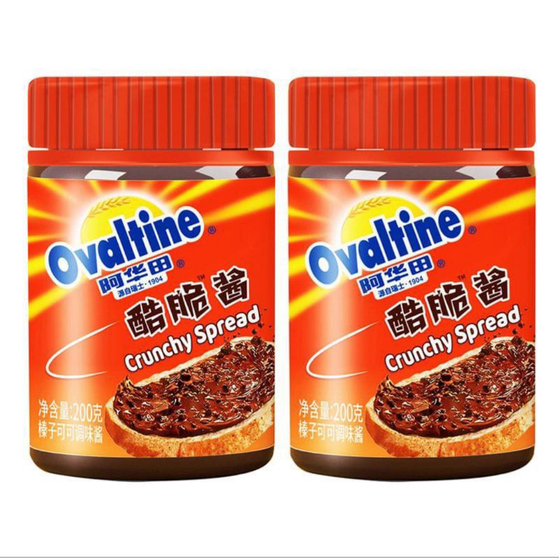 

OVALTINE CRUNCHY JAM SELAI ROTI COKLAT SNACK IMPORT CHINA