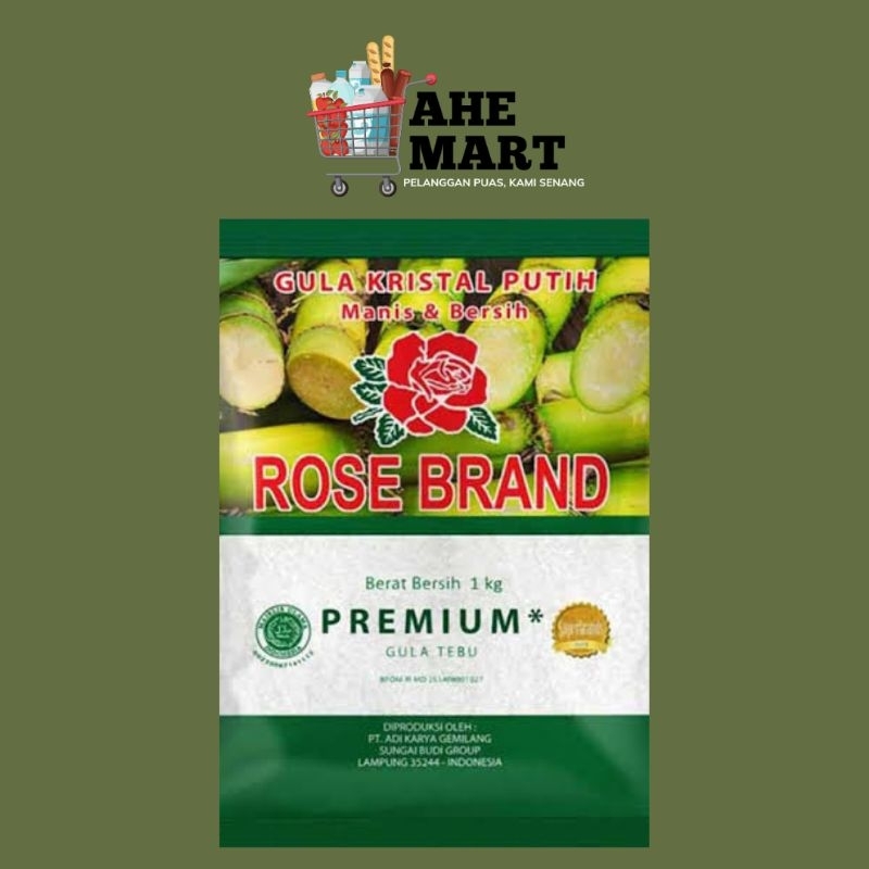 

JATIM GULA ROSE BRAND kemasan 1KG premium gula tebu kristal putih