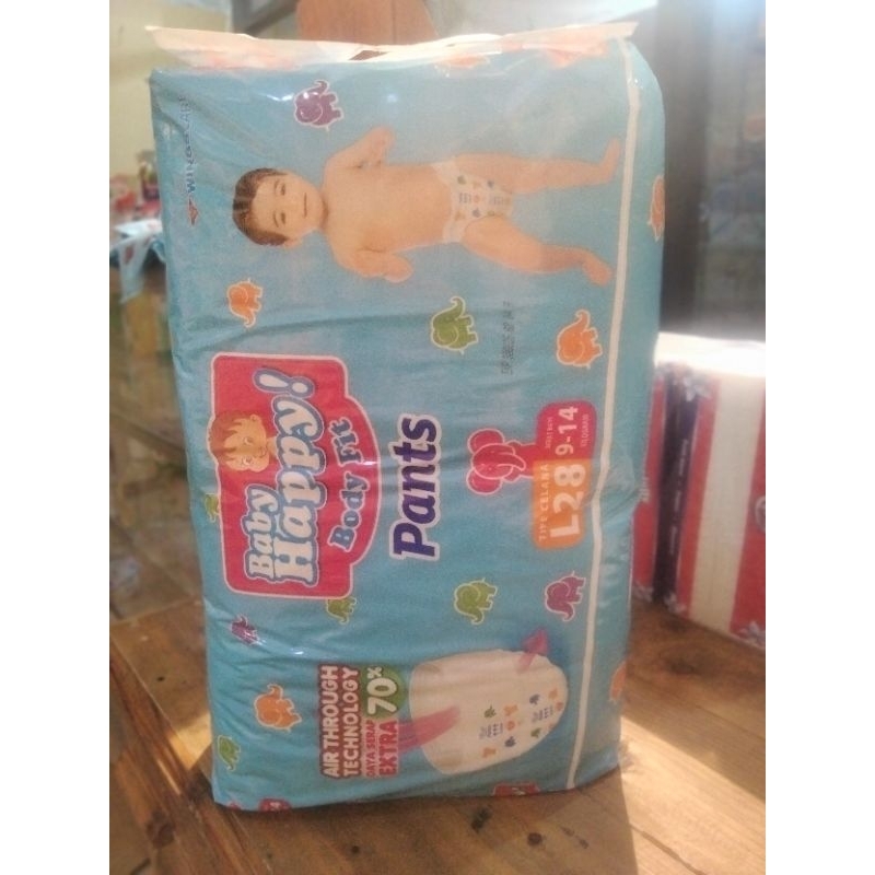 Pampers baby happy size L tipe celana
