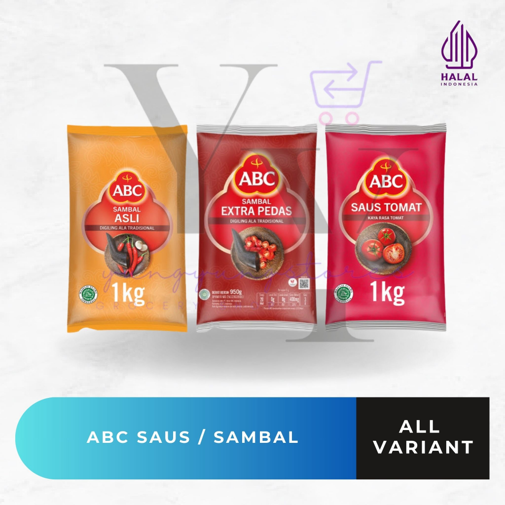 

ABC Sambal Asli / Ekstra Pedas / Saus Tomat 950 gram / 1 Kg