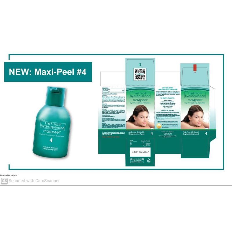 Maxi-peel Expoliant solution/Maxipeel hijau baru