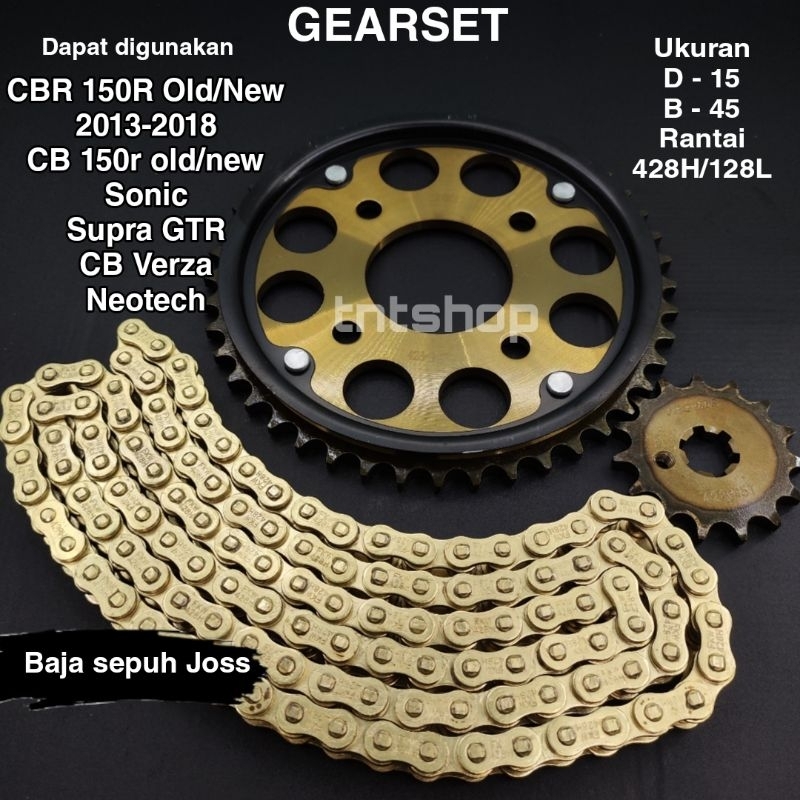 Gear Set CBR 150R old CBR 150R Facelift Baja sepuh joss gear cb 150r old Gear cb 150r facelift