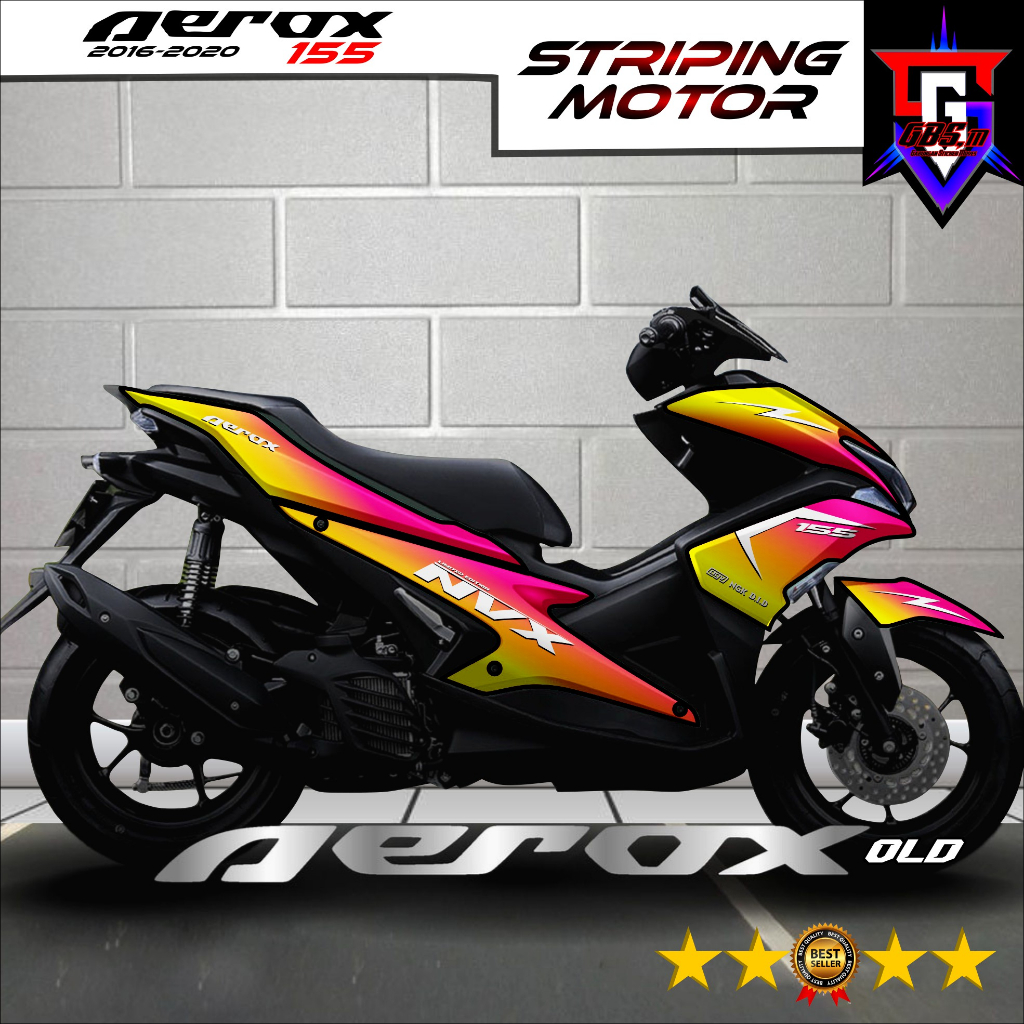 Stiker Aerox 155 Old Stiriping Motor Aerox 155 Old Variasi Bunglon Stiker Variasi Yamaha Aerox 155