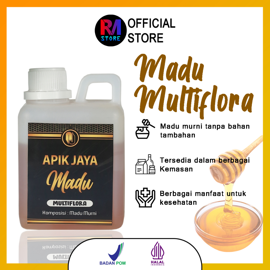 

Madu Multiflora Madu Asli & Murni 100%