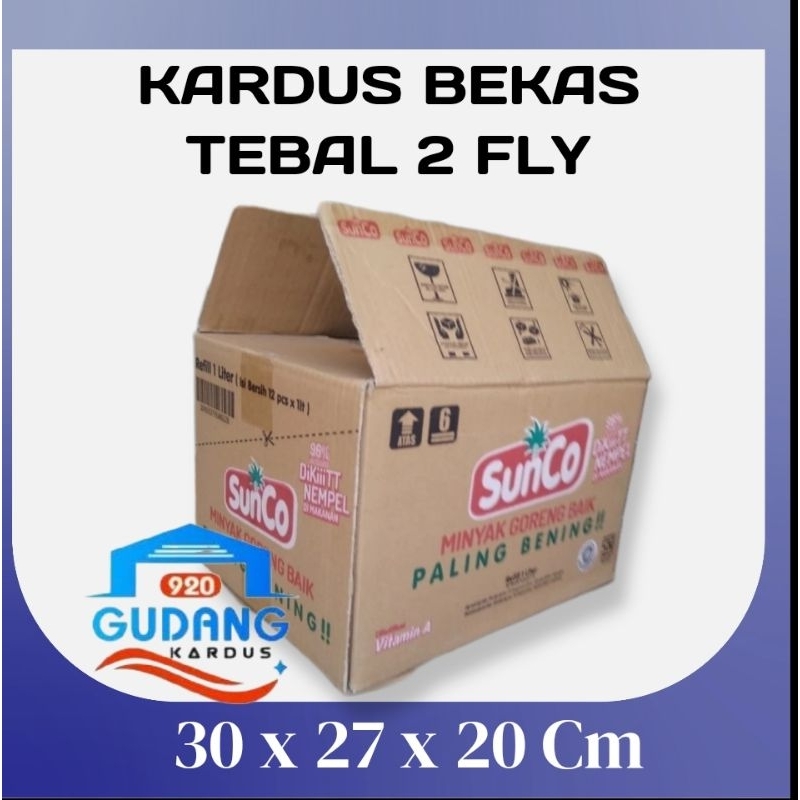 

KARDUS BEKAS TEBAL UKURAN 30 x 27 x 20 Cm