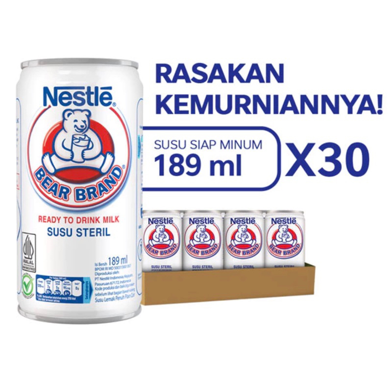 

Dus Neste Bear Brand Susu Beruang 189 mlisi 30 Kaleng
