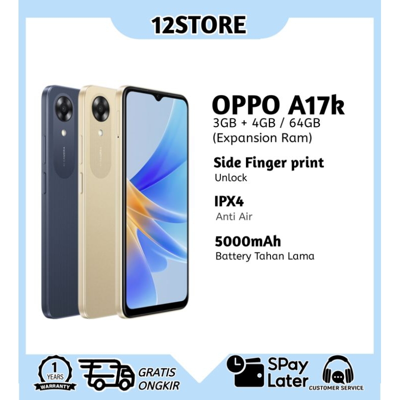 Oppo A17k RAM 3/64