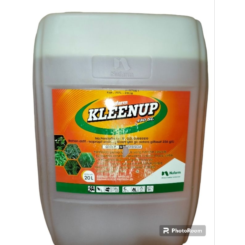 kleenup 480 sl herbisida kemasan 20 liter