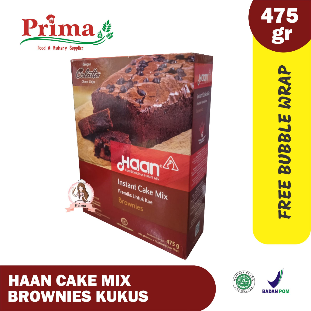 

Premiks - HAAN cake mix brownies kukus 475gr