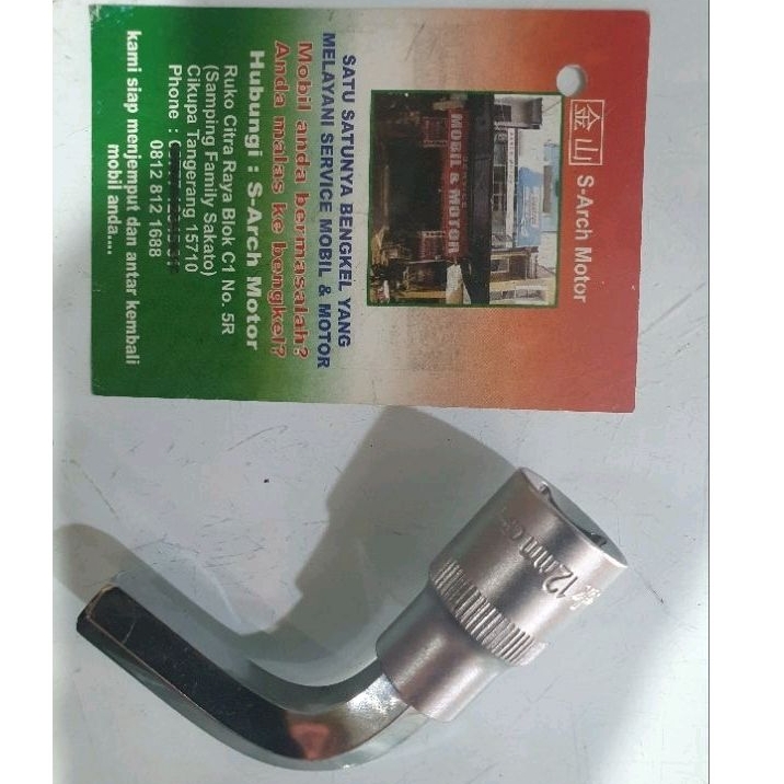 Kunci Shok L 12 (Bengkok) Kunci Roda Baut L Mobil