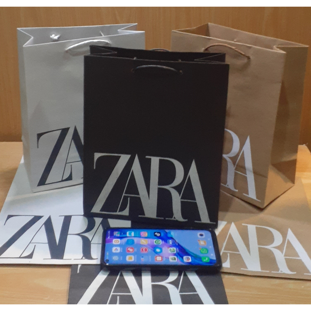 

Paper bag Zara small P 20 x L 10 x T 25cm