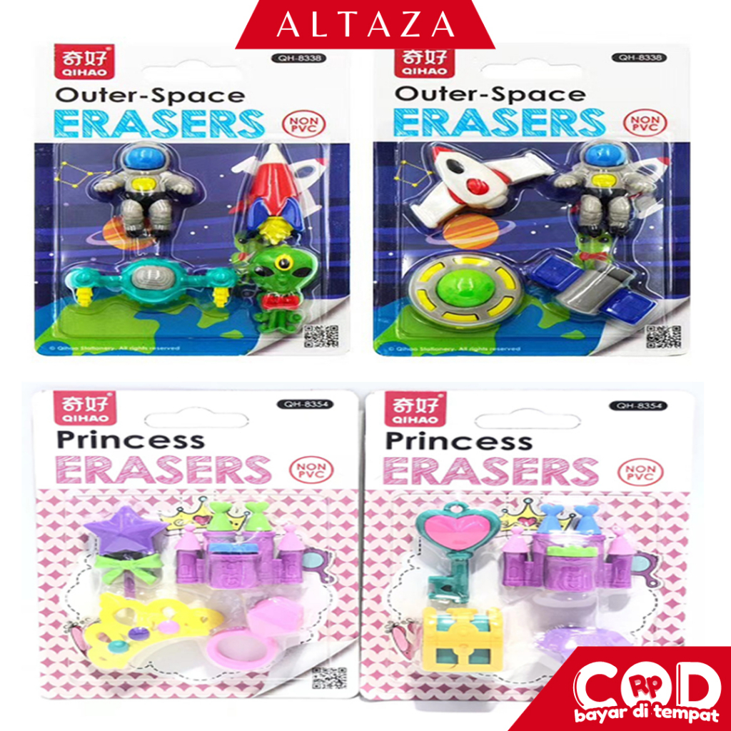 

ALTAZA COD Penghapus 1 Set Motif Lucu Keren / Eraser Karakter STY33