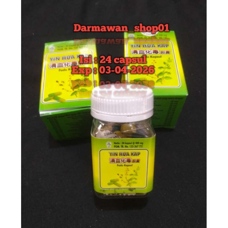 YIN HUA KAP FADU KAPSUL OBAT HERBAL BERSIH DARAH, EKSIM GATAL, DLL