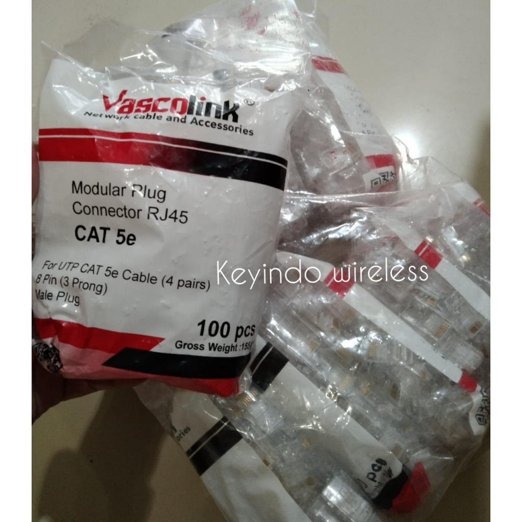 Vascolink RJ45 Cat-5 isi 100pcs