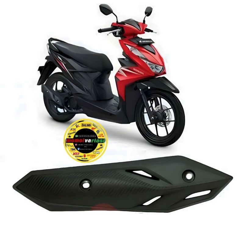 cover pelindung  knalpot beat new, beat deluxe, beat new street, beat new deluxe street