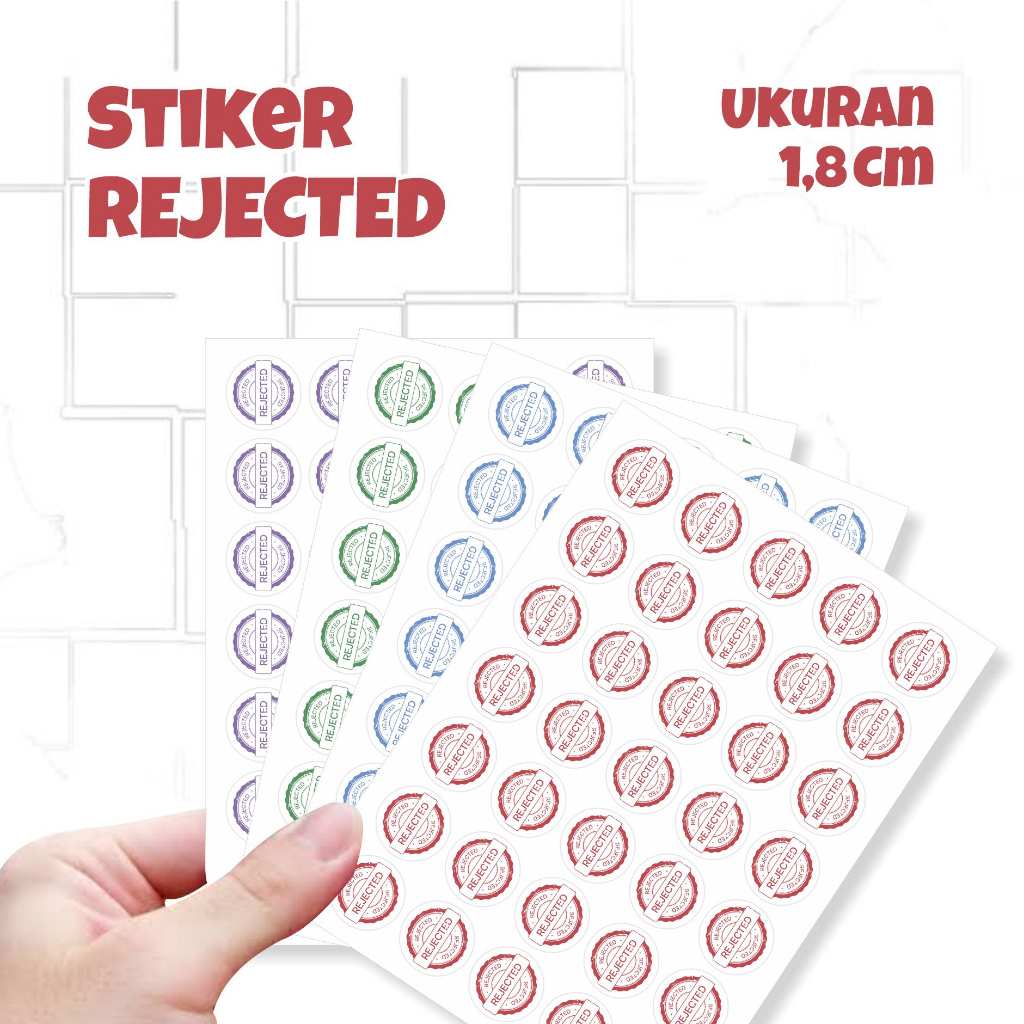 

Stiker Reject Round Chromo Cutting Banyak Pilihan Warna
