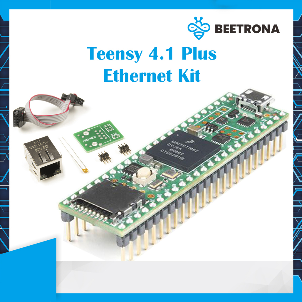 Teensy 4.1 Soldered Header Dengan Ethernet Kit Konektor Module