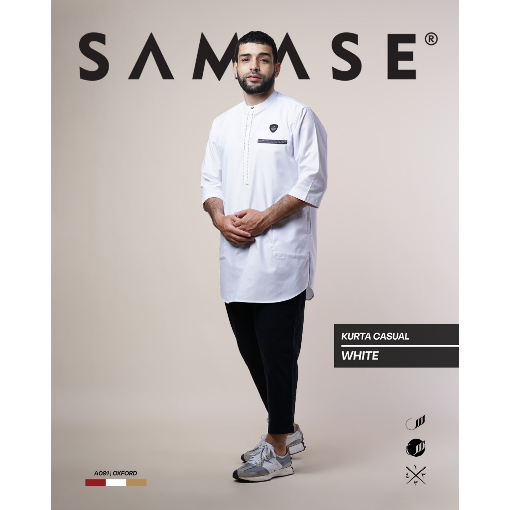 SAMASE KURTA CASUAL LENGAN 3/4 A091 LIMITED EDITION