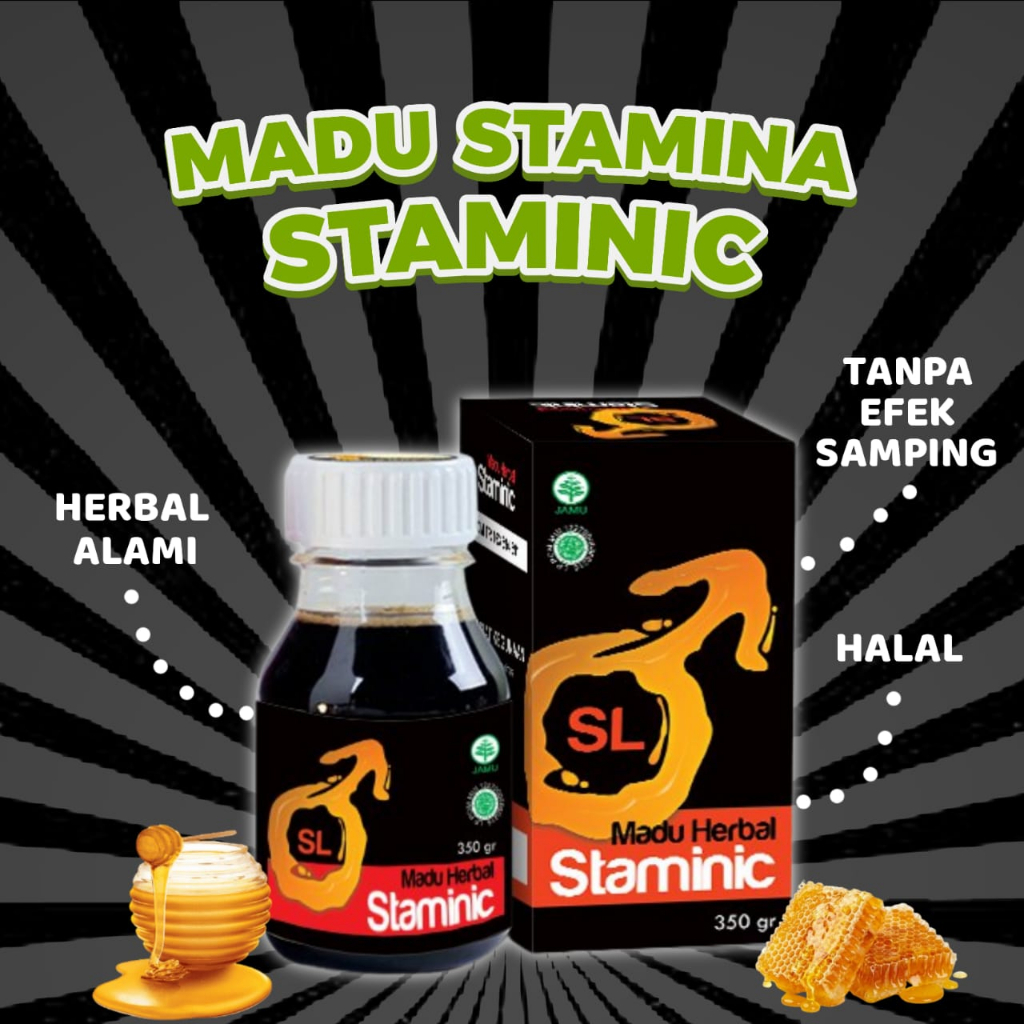 Madu Staminic Madu Herbal Stamina Pria HALAL BPOM RI