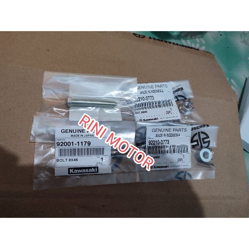 baut setelan rantai dan mur KLX 140 original