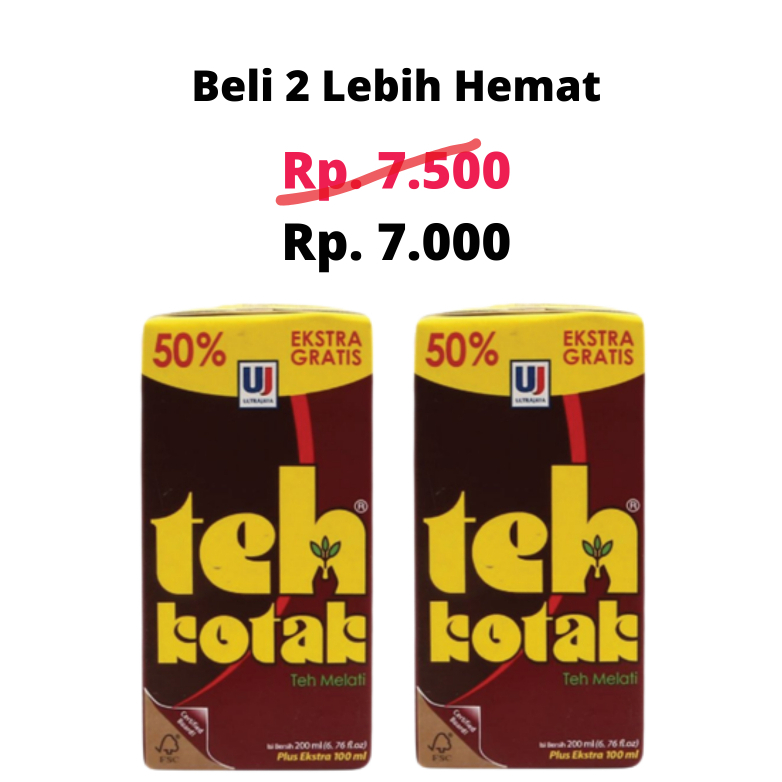 

Teh Kotak Rasa Jasmine 300 Ml Per 2 Pcs