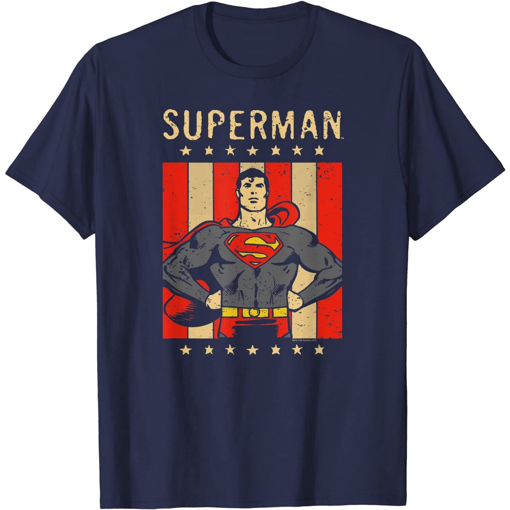 Baju Kaos Superman Retro Liberty T-Shirt - Kaos dewasa - Kaos Pria - Kaos Wanita - Kaos Cowok - Kaos