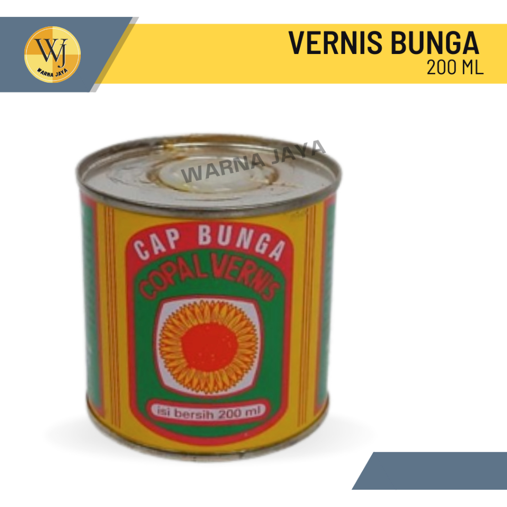 Vernis Kayu Cap Bunga 200 ml / Varnish Copal Vernis 200ml Pengkilat Kayu