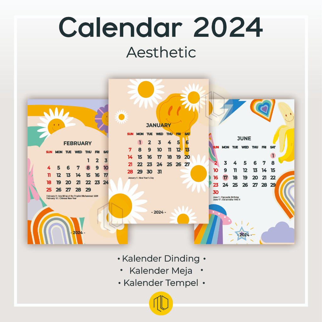 

Kalender 2024 Aesthetic / Kalender 2024 Lengkap / Kalender Dinding Meja Duduk Kalender Kantor / Kalender Duduk Aesthetic Tahun 2023 / 2024 / Kalender Meja Estetik Mini Aesthetic Calendar / Calendar Ukuran A5 - Kalender Meja Aesthetic - Spiral Kalender
