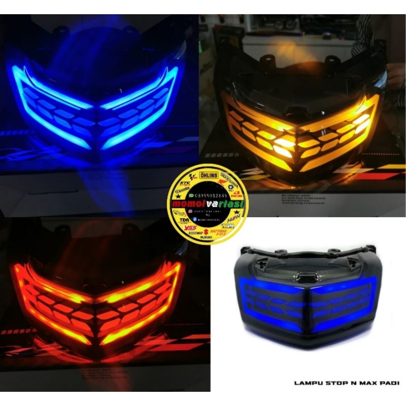 lampu stoplamp nmax old model padi/lampu belakang nmax old variasi