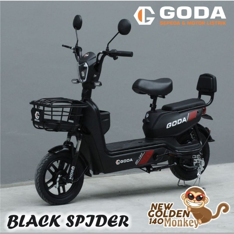 SEPEDA LISTRIK GODA 140 MONKEY HITAM