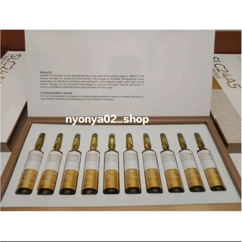 SLC24A5 CHROMOSOME GOLD 20 ML/ Choromosome pemutih   original