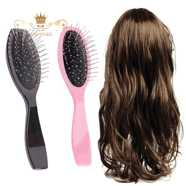 Sisir Serbaguna Semua Jenis Rambut Palsu Wig Hairclip Horsetail Tigermouth Halfhead - Warna Pink & H