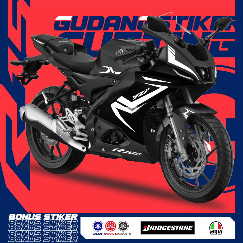 STRIPING CUTTING R15 V4 STIKER LIS NEW YAMAHA AKSESORIS SEPEDA MOTOR