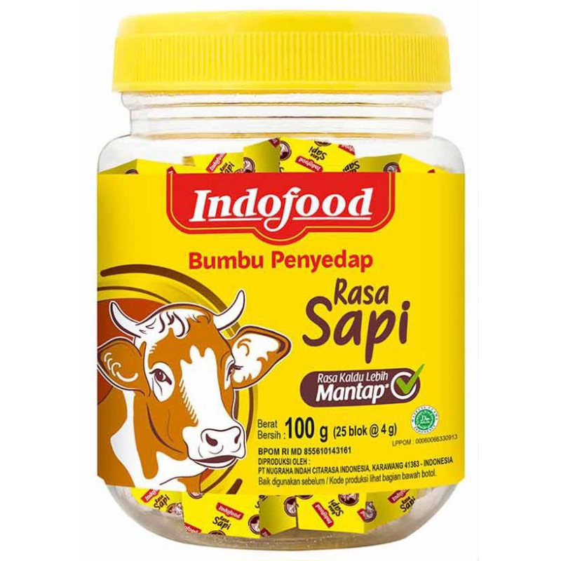 

Indofood Bumbu Kaldu Cube Blok Rasa Sapi 100G