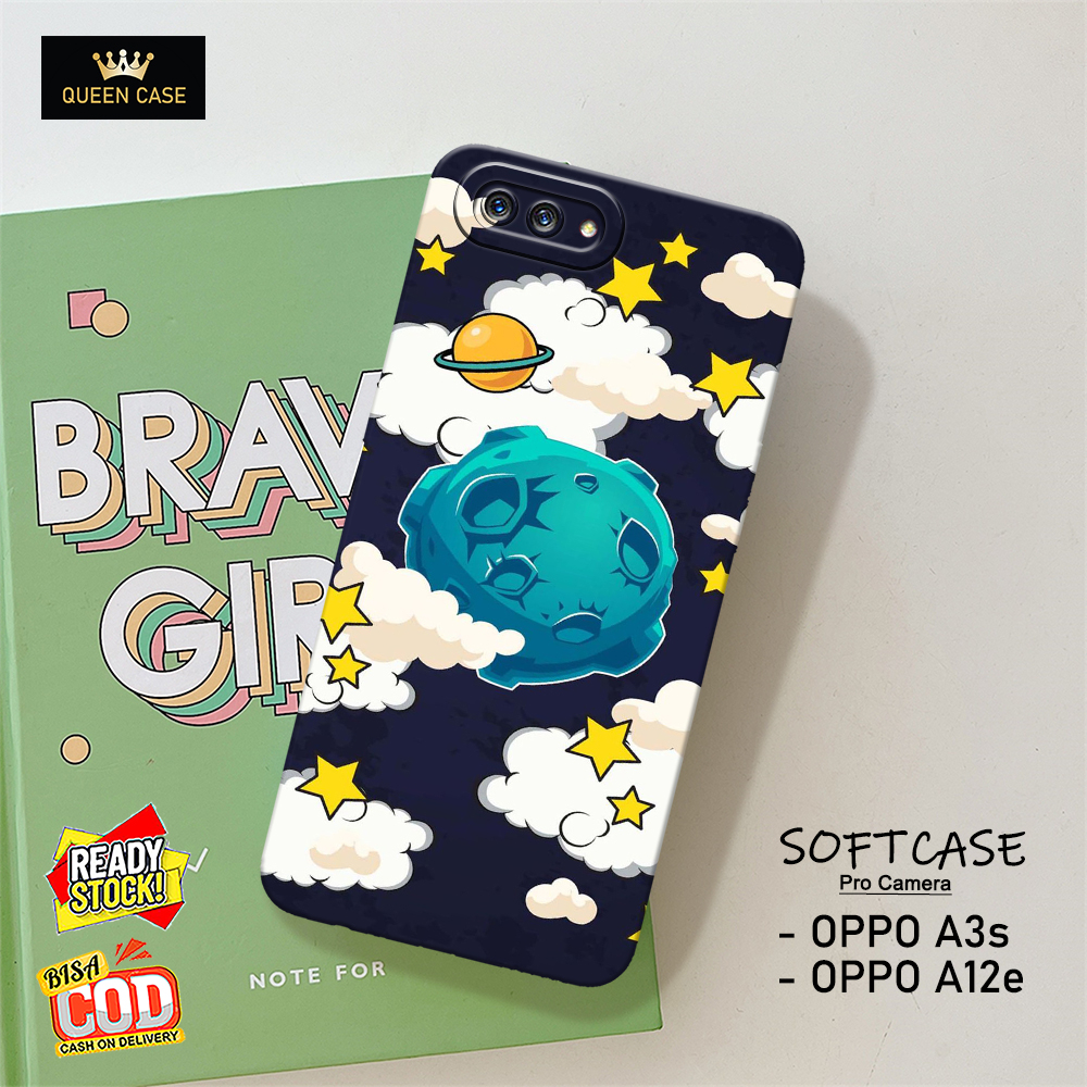Case Hp Oppo A3S / Oppo A12E  Terbaru - Fashion Case Astronot - Casing Hp  Oppo A3S / Oppo A12E - Ak