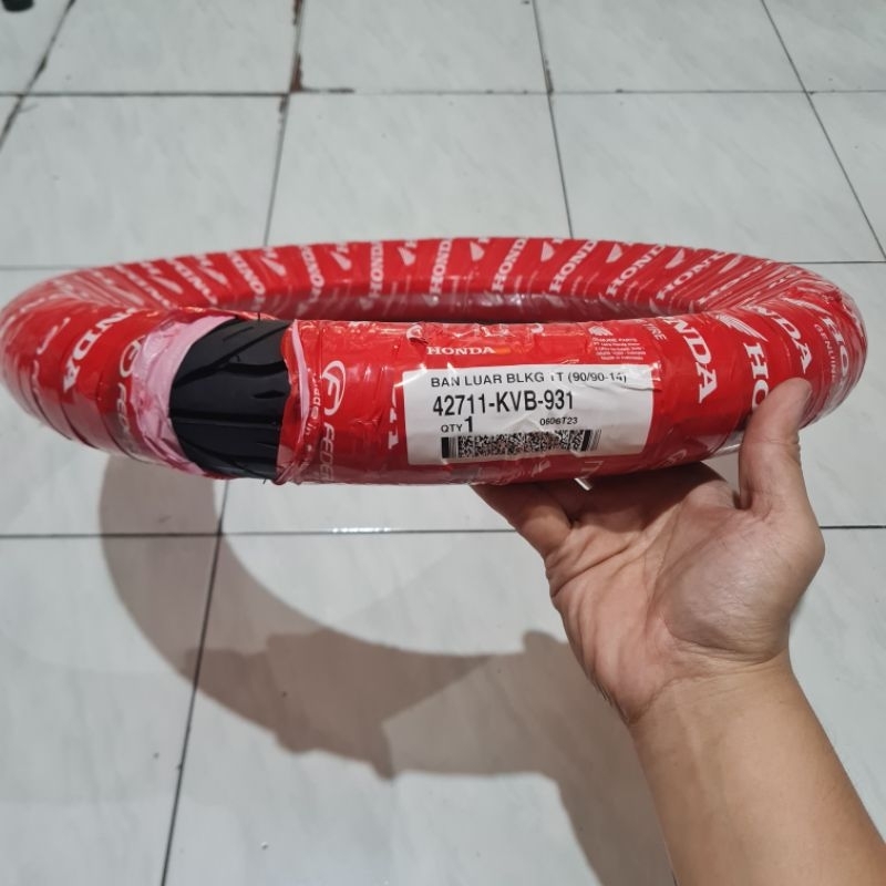 100% ORIGINAL Ban Luar Non Tubeless 90/90-14 Federal AHM