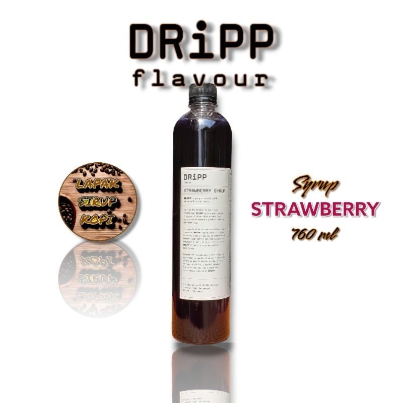 

Dripp - Strawberry syrup 760ml - sirup minuman rasa stroberi