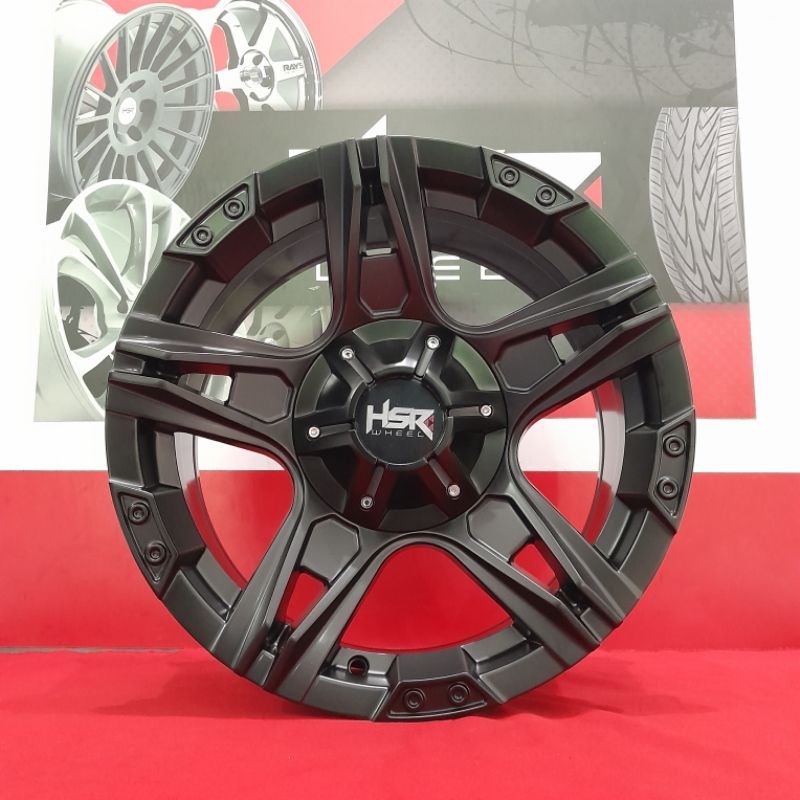 Velg Mobil Offroad Hsr Sabaku Ring 16 Pcd 5x114/139 Semi Matte Black