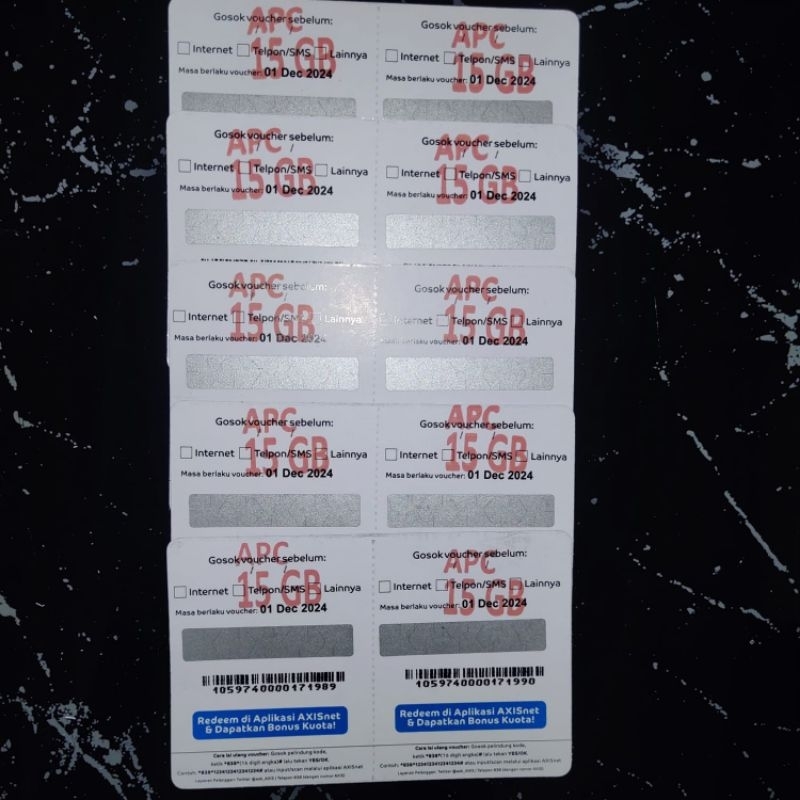VOUCHER AXIS AIGO 15GB 30HARI
