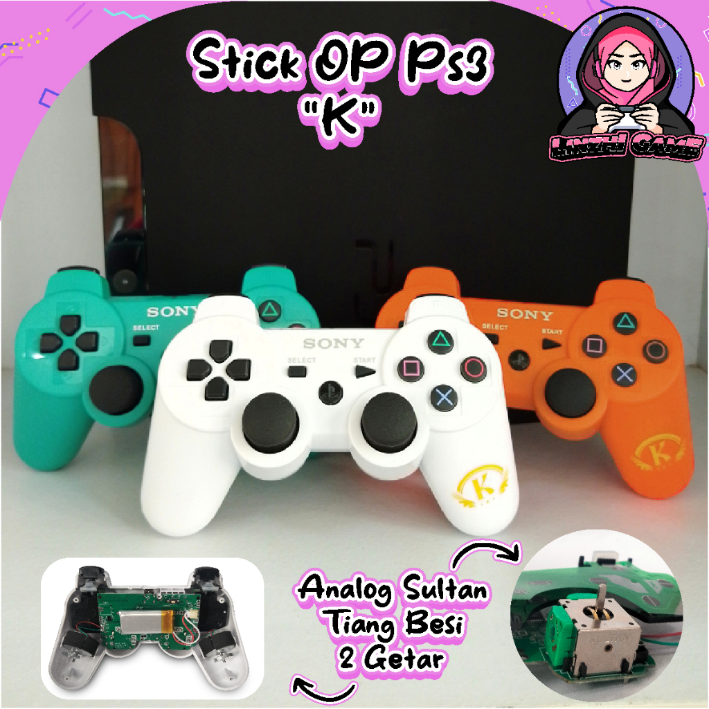 Stick PS3 op original pabrik warna "king" analog besi | android | pc | ios | android tv