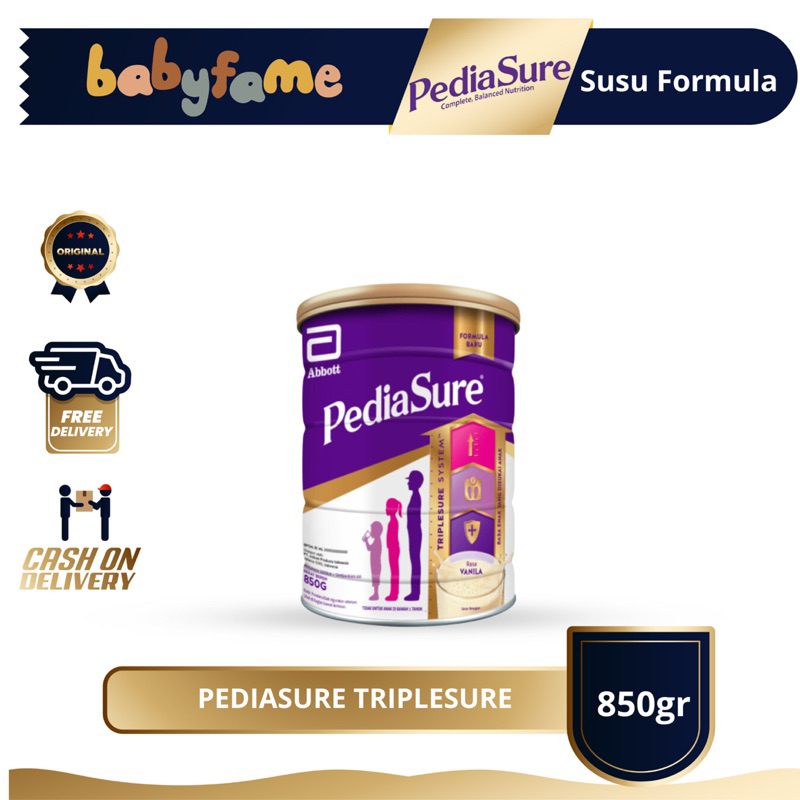 PEDIASURE |COMPLETE & TRIPLESURE | 850GR | SUSU FORMULA