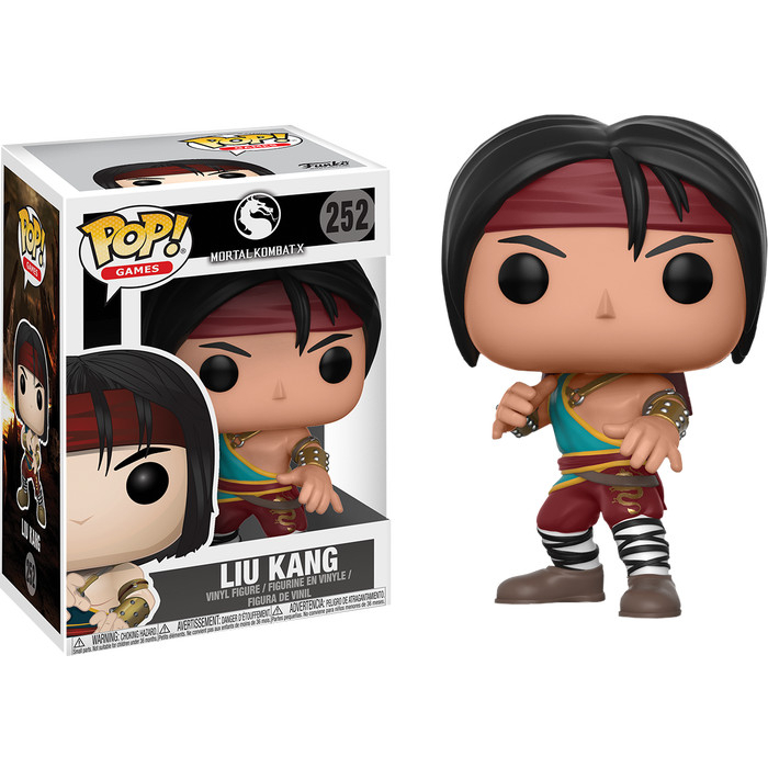 FUNKO POP GAMES MORTAL KOMBAT X NO 252 LIU KANG