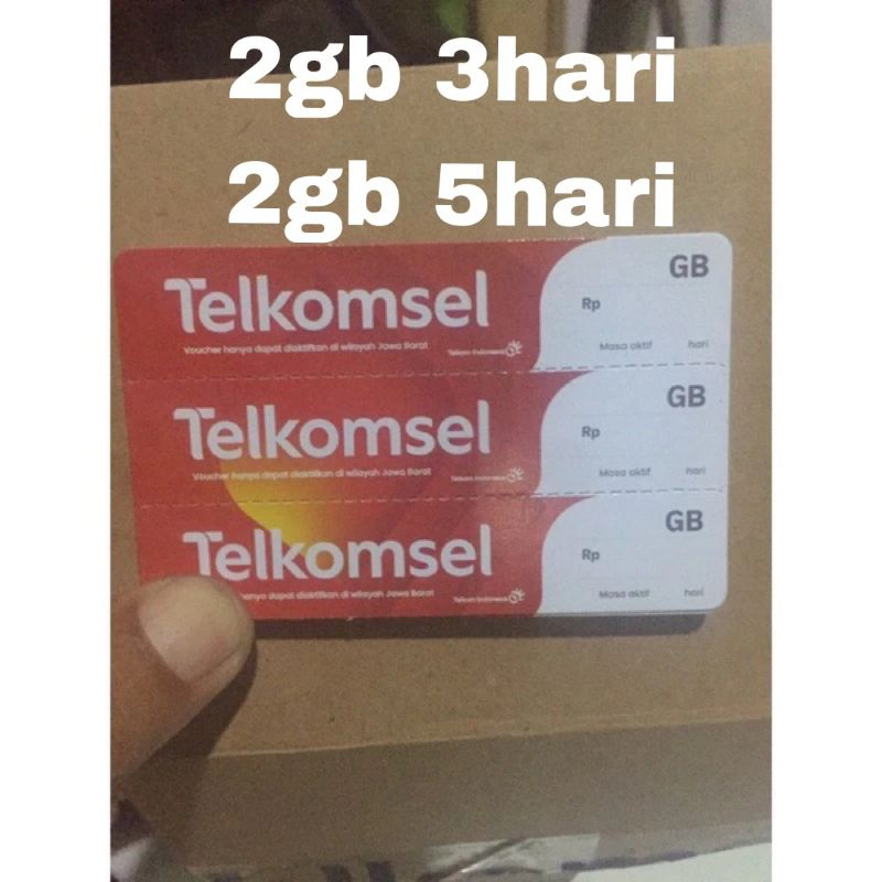 VOUCHER TELKOMSEL 2GB 5 hari VOCER TSEL OMG 5hari Kalimantan FREEONGKIR
