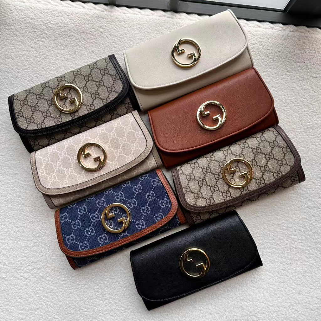 Original 2023 Gucci Blondie series woc long chain wallet women's classic presbyopic cross-body shoul