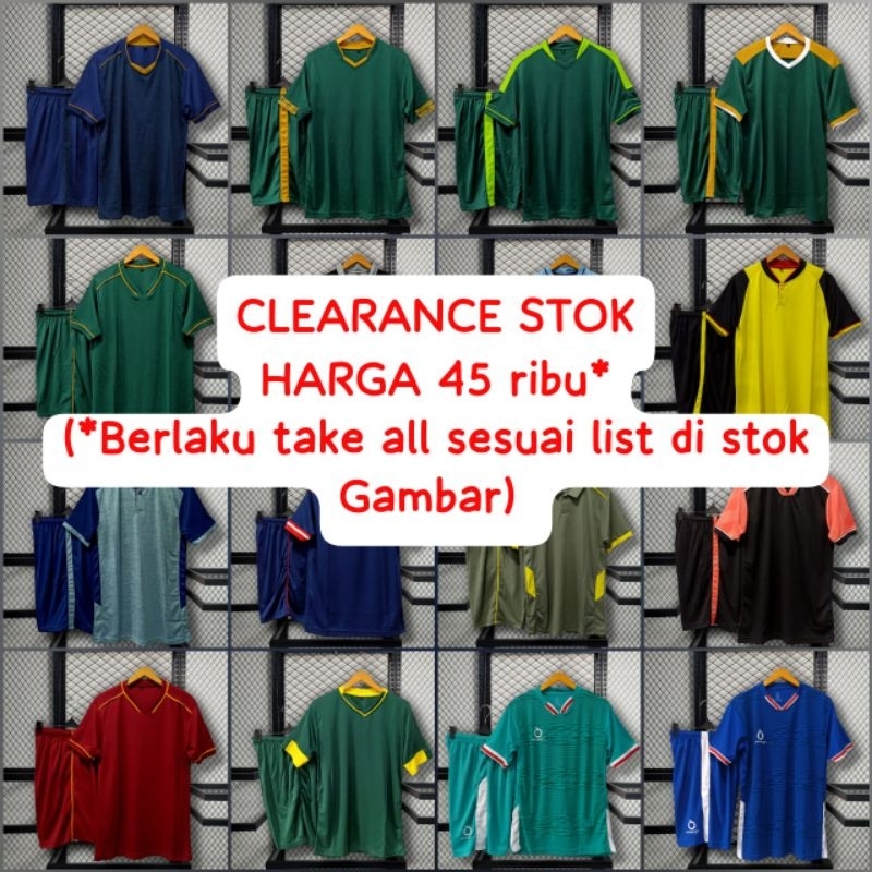 ON SALE PROMO TERBATAS STELAN JERSEY FUTSAL JERSEY BOLA LARVA APPAREL OBRAL HABISIN STOK