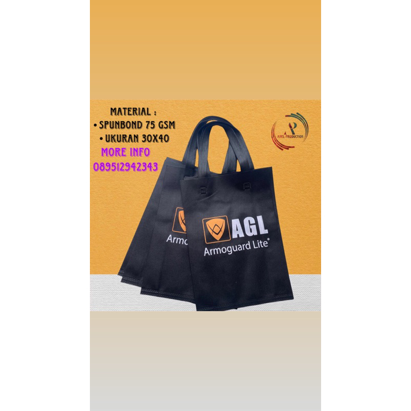 

Goodie Bag Sablon uk 30x40 - Tas Spunbond