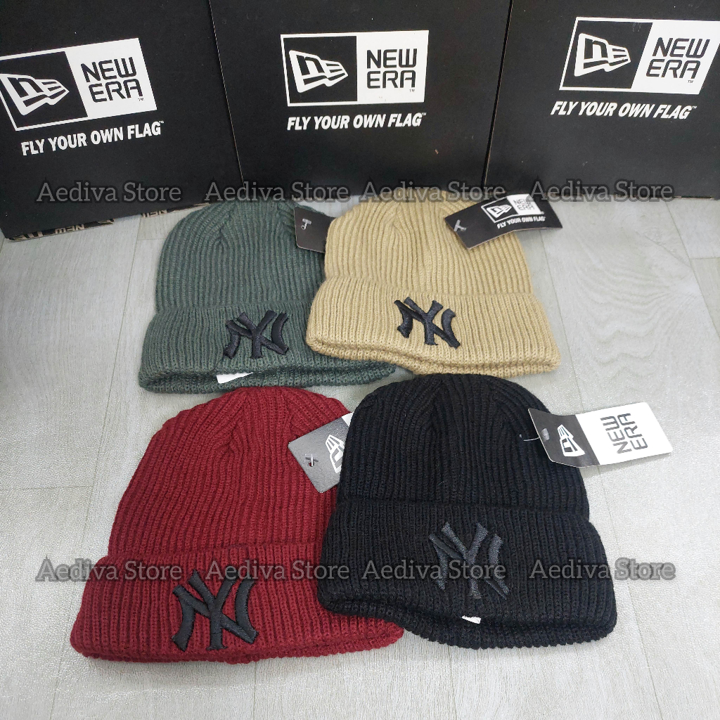 Topi Kupluk Beni Hat NY New York Bordir Full Tag / Topi Kupluk Rajut NY / Topi Kupluk Pria / topi ku