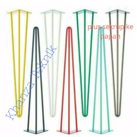 ALLCRAF  Kaki meja besi behel/ beton tinggi cartom