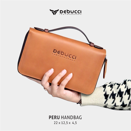 Handbag kulit sapi asli - Debucci Leather goods - Handbag - Peru Handbag Kulit Asli Kekinian Trendly